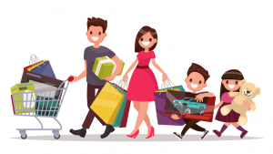 Family shopping