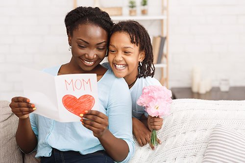 Mom and daughters